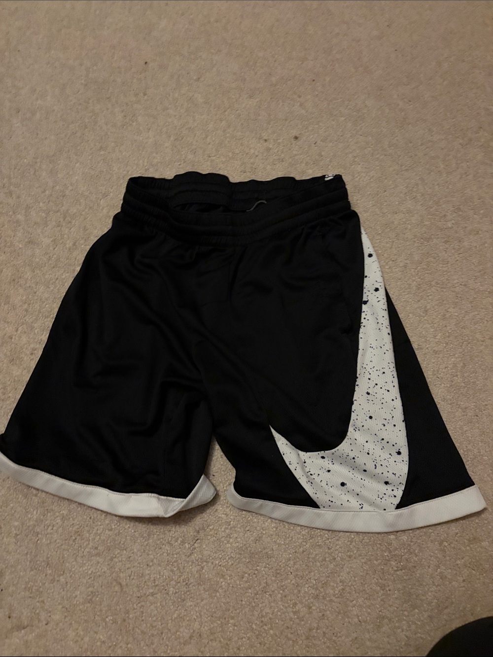Nike Black and White Boys' Athletic Shorts
